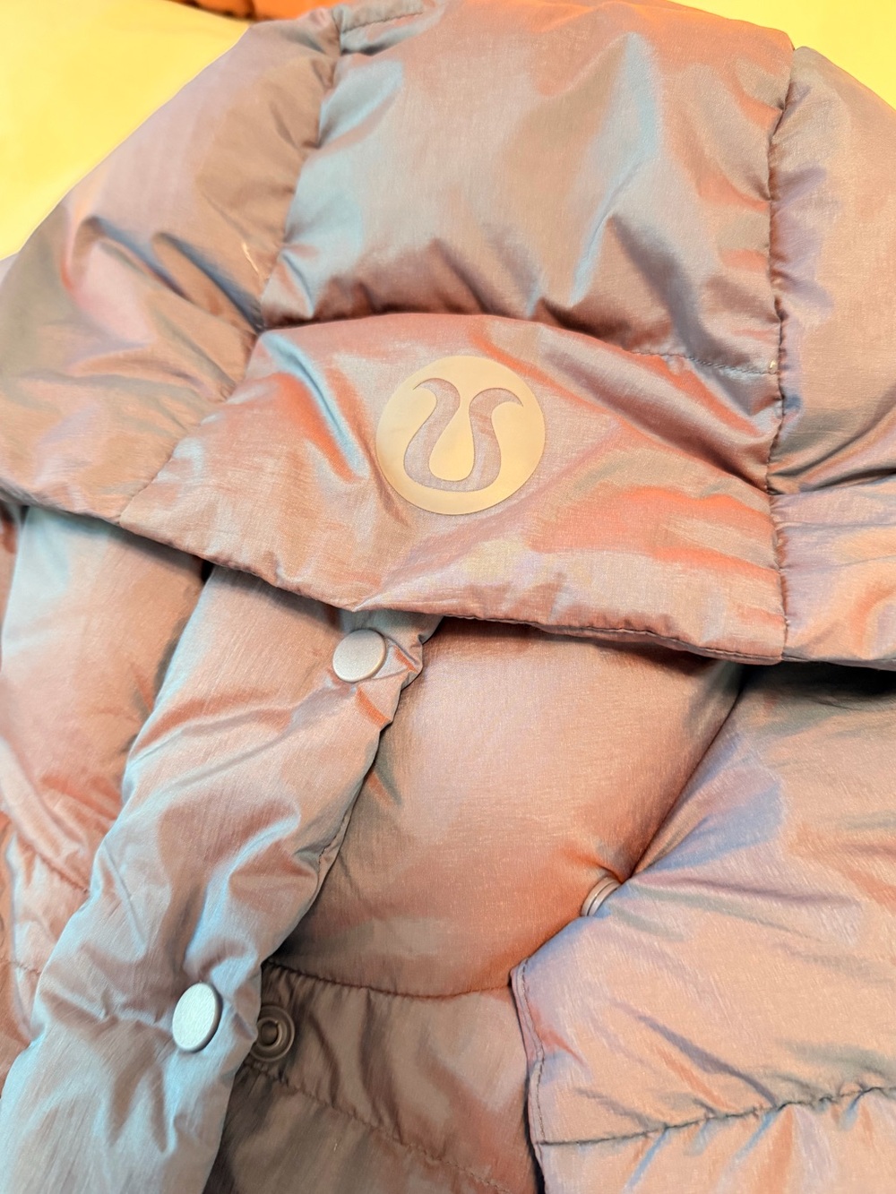 lululemon athletica iridescent mauve puffer jacket